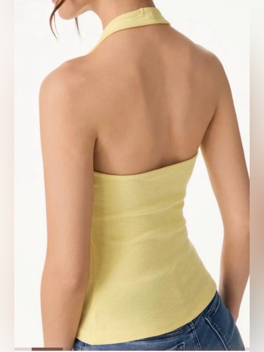 NWT OGL Plantive Halter Neck Open Back Built-In Bra Tank 2.0 - Picture 13 of 14